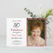 50 jaar en goudbloem (goudbloem) van het Roos Kaart (Staand voorkant)