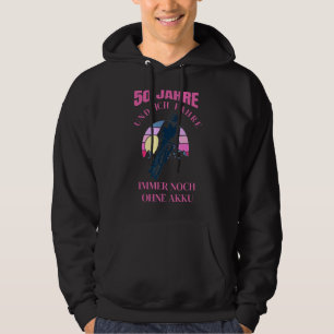 50 jaar en ik rijd nog steeds zonder slag of stoot hoodie