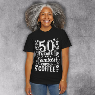 50 Jaar en Ontelbare Koppen Koffie Tri-Blend Shirt