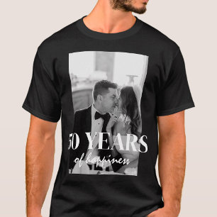 50 Jaar Gelukkig Huwelijk Elegante Huwelijksverjaa T-shirt