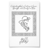 50 jaar genade en schoonheid foto afdruk (Voorkant)