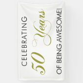 50 jaar Geweldige banner vieren (Verticaal)