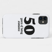 50 jaar geweldige Case-Mate iPhone case (Achterkant (horizontaal))