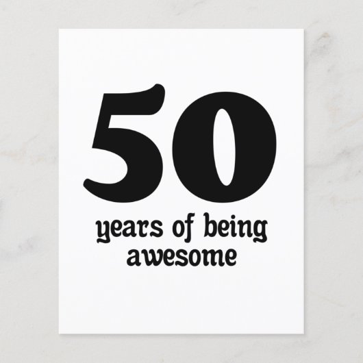 50 jaar geweldige flyer (Voorkant)