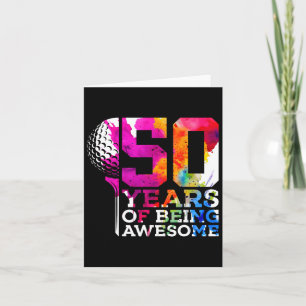 50 jaar Geweldige golfen 50ste verjaardag Kaart
