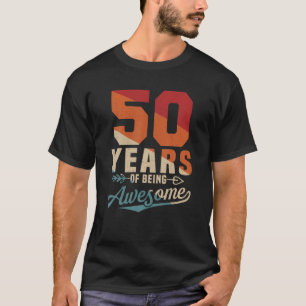 50 jaar Geweldige Retro 50e Man op de geboorte T-shirt