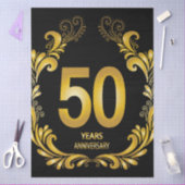 50 jaar Gold Glitter Jubileum Tissuepapier (Craft)