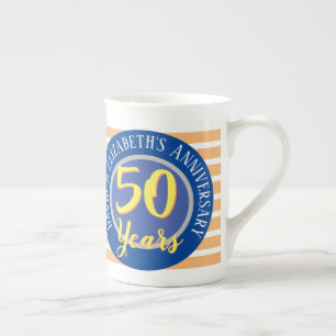 50 jaar Golden Wedding Jubileum Porselein Kop