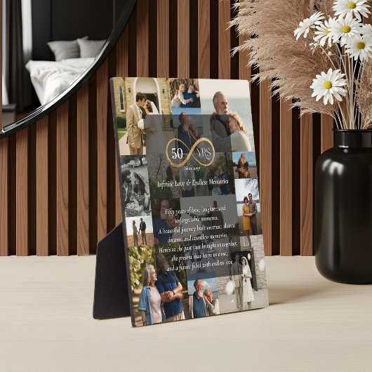 50 jaar Infinity Photo Collage Jubileum Gift Fotoplaat