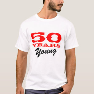 50 jaar jong T-shirt voor de 50e verjaardag