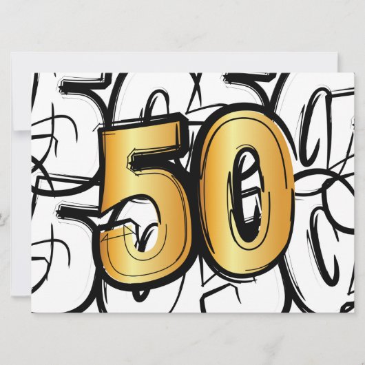 50 jaar jubileum, abraham, sarah of trouwdag.  aankondiging (Voorkant)