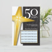  50 jaar kerkJubileum Kaart (Staand voorkant)