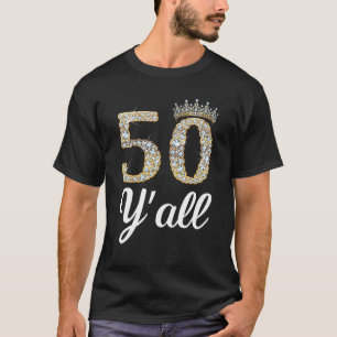 50 jaar Koningin-Birthday Vintage 50th Birthda T-shirt