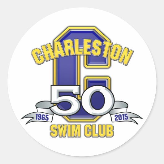 50 jaar logo sticker (Voorkant)