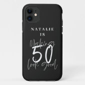 50 jaar op maat maken Case-Mate iPhone case (Achterkant)