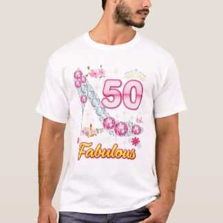 50 jaar oud en 50ste t-shirt