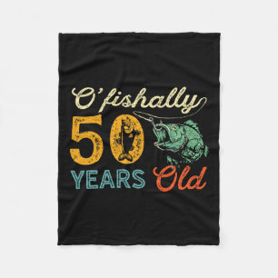 50 jaar oud Gevist cadeau 50ste verjaardag Cool Fi Fleece Deken