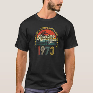 50 jaar oud in 1973 50e verjaardag t-shirt