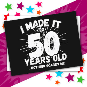 50 jaar oud sarcastisch meme grappige 50e verjaard briefkaart