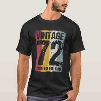 50 Jaar Oud Vintage 1972 50e Verjaardag Decoratie T-shirt