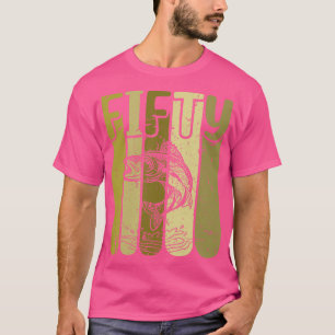 50 jaar oud Walleye Vist 50ste verjaardag T-shirt