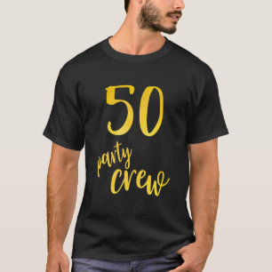 50 jaar oude 50-jarige 50-jarige bemanning op 50-j t-shirt