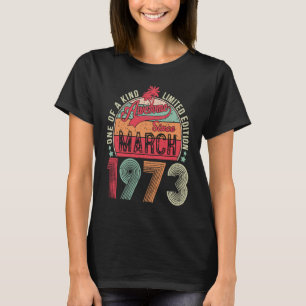 50 jaar oude  50e verjaardag, 19 maart t-shirt