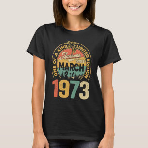 50 jaar oude 50e verjaardag, 19 maart t-shirt