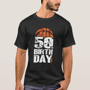 50 jaar oude Basketball 50e verjaardag T-shirt