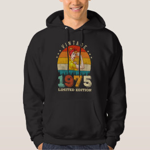 50 jaar oude Bday 1975 50ste Verjaardag Vrouwen Hoodie