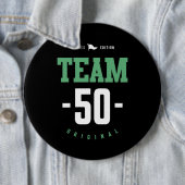 50 jaar oude bruistocht ronde button 6,0 cm (In situ)