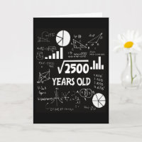 50 jaar oude dagelijkse Wiskunde leraar 50e verjaa