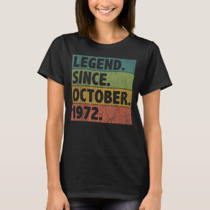 50 jaar oude legering sinds oktober 1972 50e geboo t-shirt
