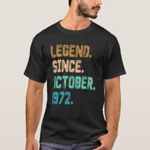 50 jaar oude legering sinds oktober 1972 50ste geb t-shirt