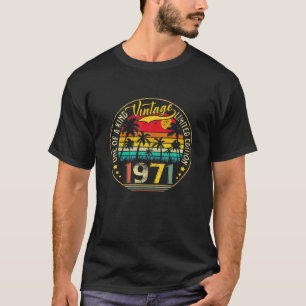 50 jaar oude Retro  1971 Limited Edition T-shirt