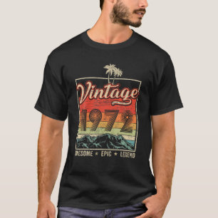 50 jaar oude verjaardag Vintage 1972 Geweldige EP T-shirt