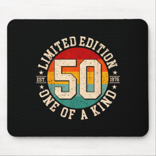 50 jaar oude vintage 1976 beperkte editie 50ste muismat