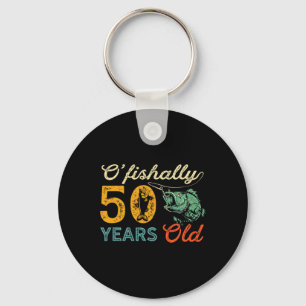 50 Jaar Oude Visserij Cadeau 50e Verjaardag Cool V Sleutelhanger