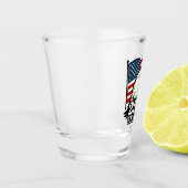 50 Jaar Patriottisch Geschoten Glas – USA Eagle & (Links)