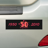 50 jaar perfecte waterflesverpakking bumpersticker (Op auto)