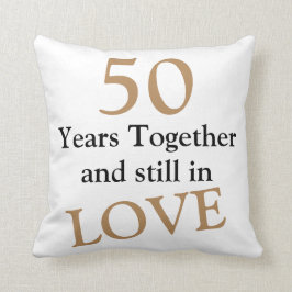  50 jaar samen Jubileum Pillow Kussen