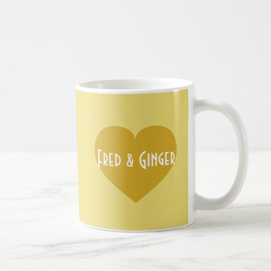 50 jaar sterke Gold Heart Koffiemok (Rechts)