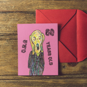 50 jaar verjaardag elke leeftijd briefkaart