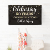 50 jaar vieren! Aangepaste jubileumbanner Spandoek (Insitu)