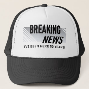 50 Jaar Werken Jubileum Nieuws Werknemer Trucker Pet
