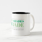 50 Jade-schaduwen Tweekleurige Koffiemok (Voorkant rechts)