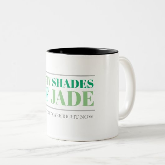 50 Jade-schaduwen Tweekleurige Koffiemok (Voorkant rechts)