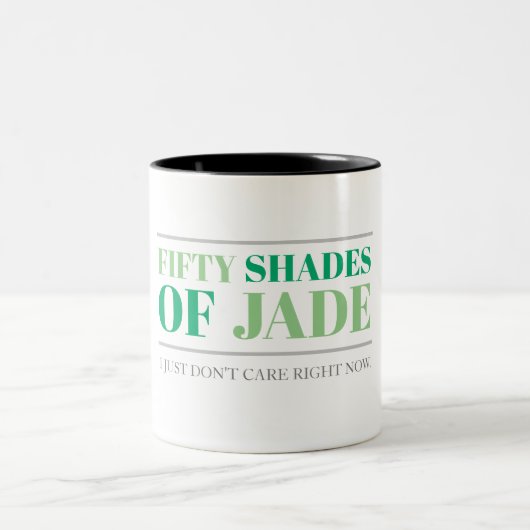 50 Jade-schaduwen Tweekleurige Koffiemok (Center)
