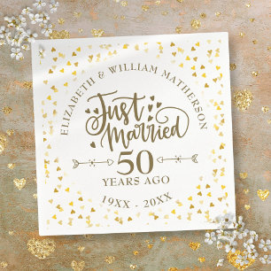 50-jarig Huwelijksjubileum Servet