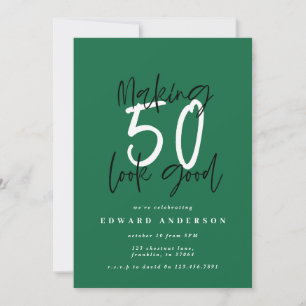 50-jarige verjaardag-uitnodiging